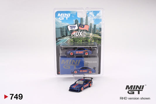 Mô hình xe Mini GT 1:64 Nissan Silvia (S15) Top Secret Matte Blue w/ Red Accent 2024 Malaysia Diecast Expo Exclusive - MGT00749