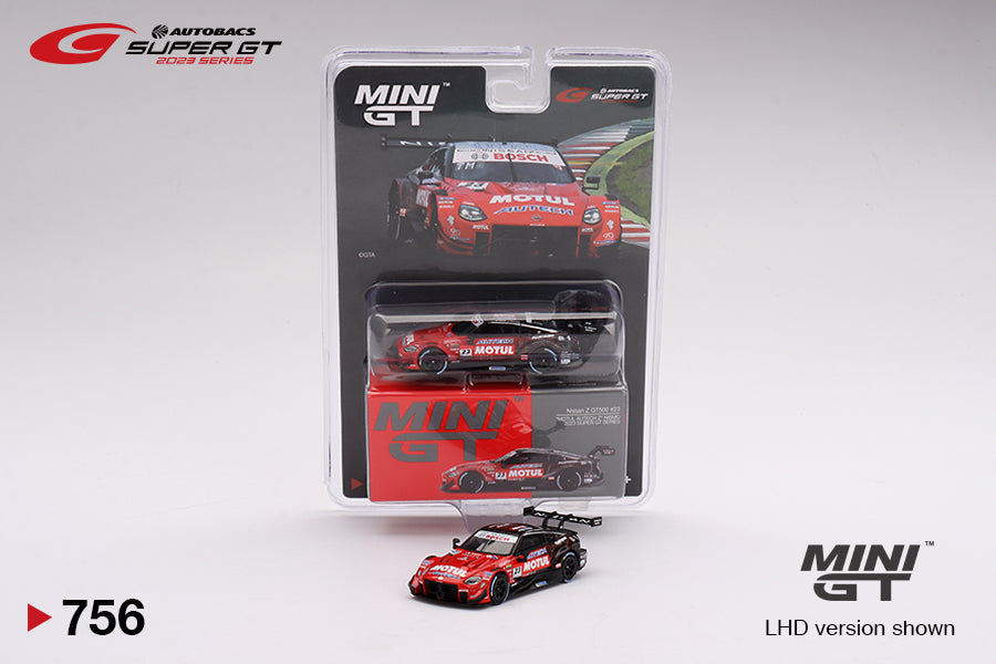 Mô hình xe Mini GT 1:64 Nissan Z GT500 #23 MOTUL AUTECH Z NISMO 2023 SUPER GT SERIES - MGT00756
