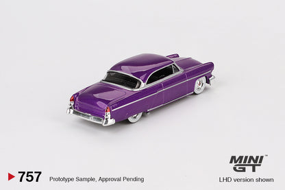Mô hình xe Mini GT 1:64 Lincoln Capri Hot Rod 1954 Purple Metallic - MGT00757