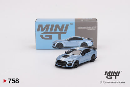 Mô hình xe Mini GT 1:64 Ford Mustang Shelby GT500 Heritage Edition - MGT00758
