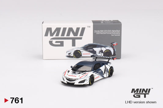 Mô hình xe Mini GT 1:64 Honda NSX GT3 EVO AlphaTauri Yuki Tsunoda 2023 Red Bull Formula Nurburgring - MGT00761