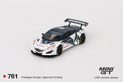 Mô hình xe Mini GT 1:64 Honda NSX GT3 EVO AlphaTauri Yuki Tsunoda 2023 Red Bull Formula Nurburgring - MGT00761