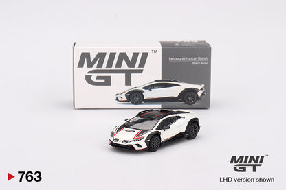 Mô hình xe Mini GT 1:64 Lamborghini Huracán Sterrato Bianco Asopo - MGT00763