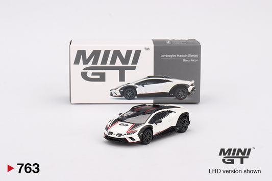 Mô hình xe Mini GT 1:64 Lamborghini Huracán Sterrato Bianco Asopo - MGT00763