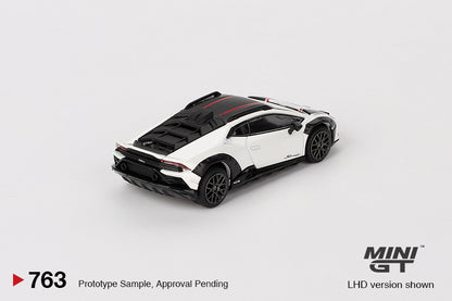 Mô hình xe Mini GT 1:64 Lamborghini Huracán Sterrato Bianco Asopo - MGT00763