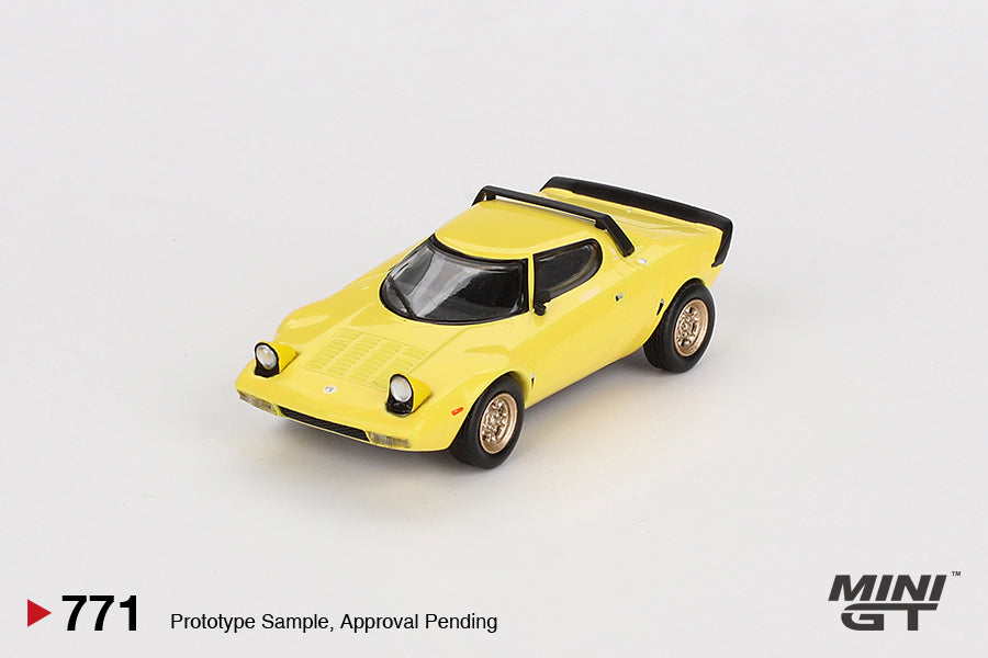 Mô hình xe Mini GT 1:64 Lancia Stratos HF Stradale Giallo Fly - MGT00771