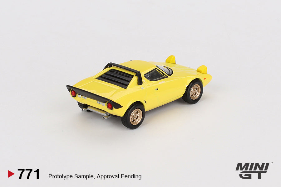 Mô hình xe Mini GT 1:64 Lancia Stratos HF Stradale Giallo Fly - MGT00771