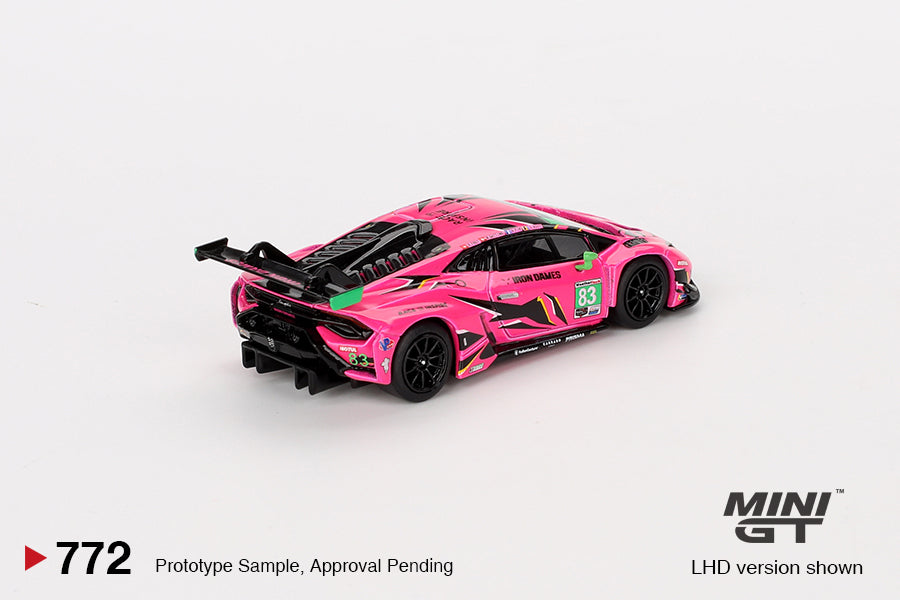 Mô hình xe Mini GT 1:64 Lamborghini Huracán GT3 EVO2 #83 Iron Dames 2023 IMSA Daytona 24 Hrs - MGT00772