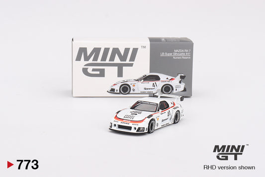 Mô hình xe Mini GT 1:64 MAZDA RX-7 LB-Super Silhouette #41 Numero Reserve - MGT00773