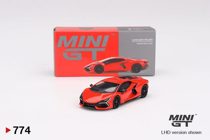 Mô hình xe Mini GT 1:64 Lamborghini Revuelto Arancio Dac Lucido - MGT00774