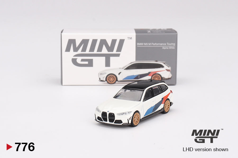 Mô hình xe Mini GT 1:64 BMW M3 M Performance Touring Alpine White - MGT00776