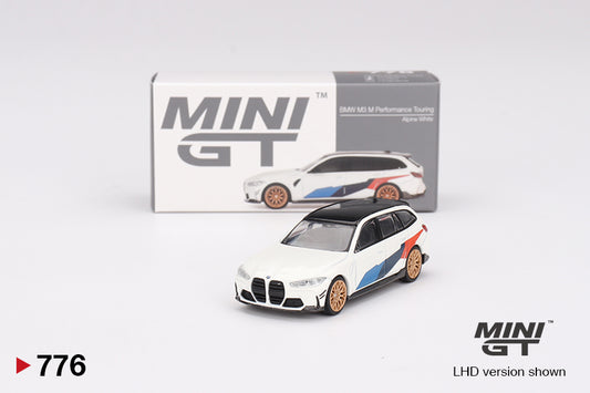 Mô hình xe Mini GT 1:64 BMW M3 M Performance Touring Alpine White - MGT00776