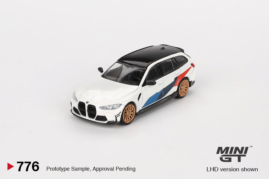 Mô hình xe Mini GT 1:64 BMW M3 M Performance Touring Alpine White - MGT00776
