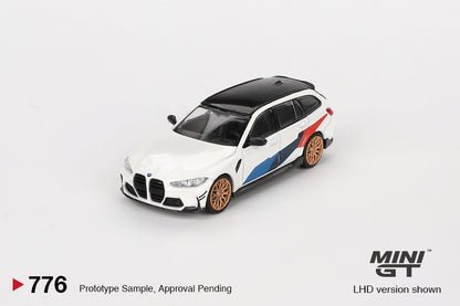 Mô hình xe Mini GT 1:64 BMW M3 M Performance Touring Alpine White - MGT00776