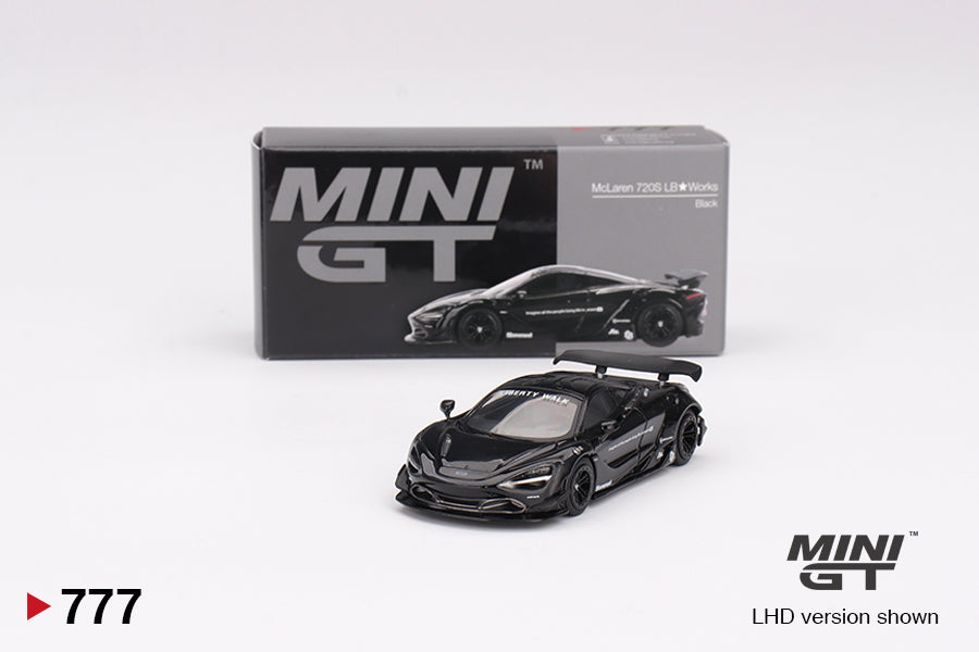 Mô hình xe Mini GT 1:64 McLaren 720S LB★Works Black - MGT00777