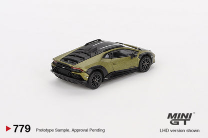 Mô hình xe Mini GT 1:64 Lamborghini Huracán Sterrato Verde Gea Matt - MGT00779