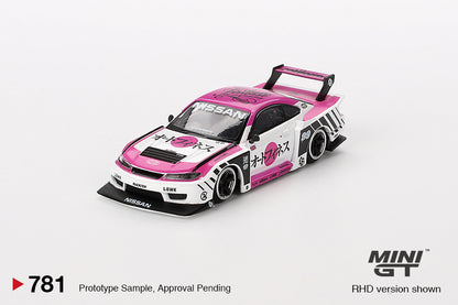 Mô hình xe Mini GT 1:64 Nissan LB-Super Silhouette S15 SILVIA Auto Finesse SEMA 2023 - MGT00781