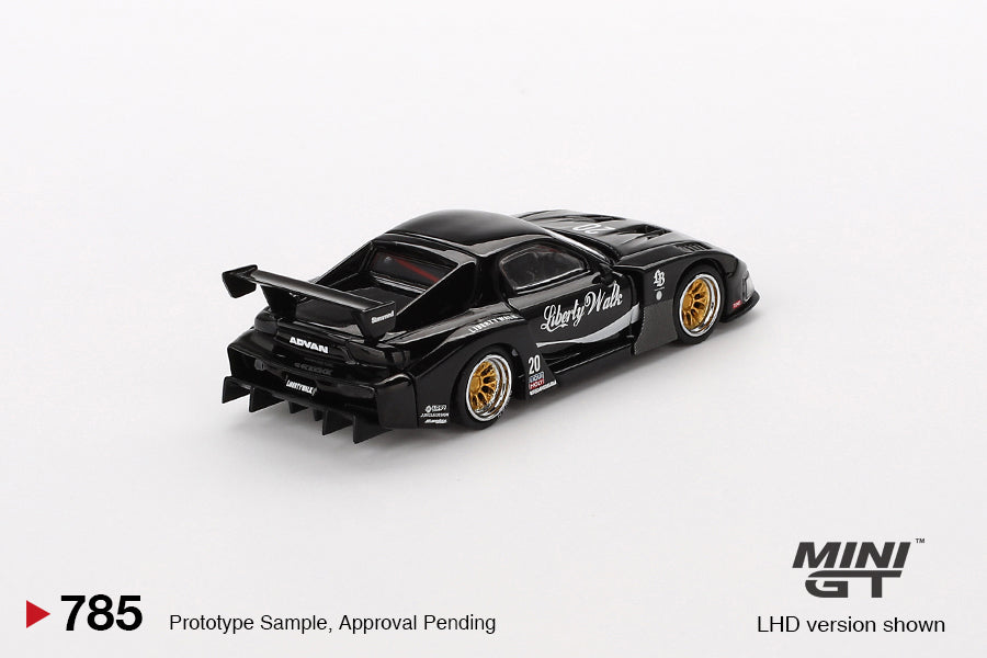 Mô hình xe Mini GT 1:64 MAZDA RX-7 LB-Super Silhouette Liberty Walk Black - MGT00785