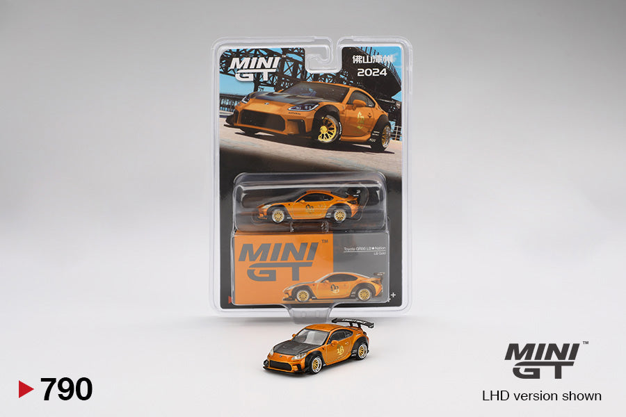 Mô hình xe Mini GT 1:64 Toyota GR86 LB★Nation LB Gold 2024 All In Tuning Exclusive - MGT00790