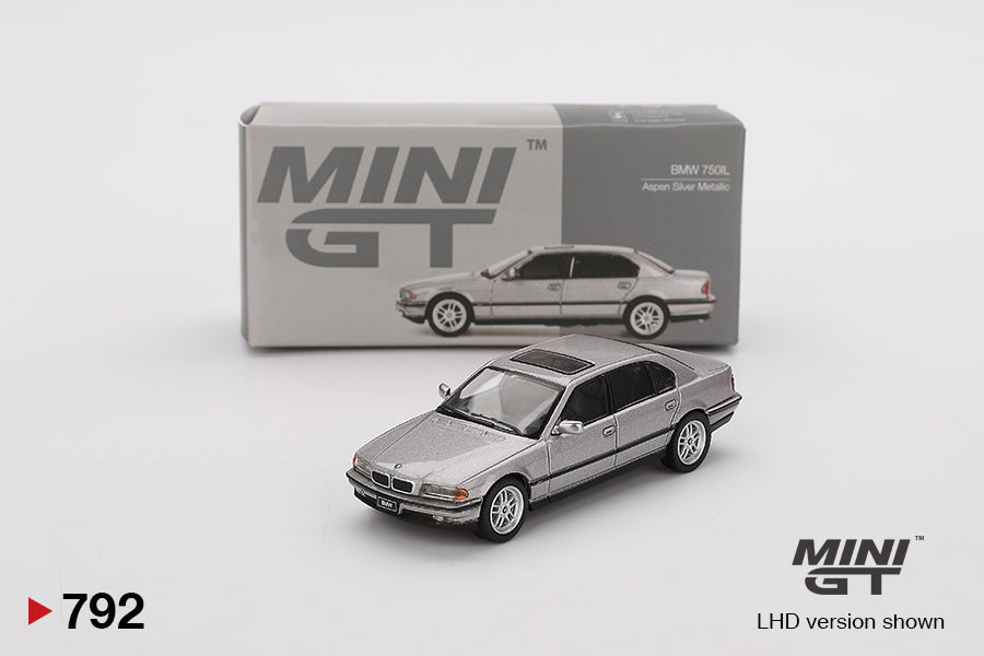 Mô hình xe Mini GT 1:64 BMW 750IL Aspen Silver Metallic - MGT00792