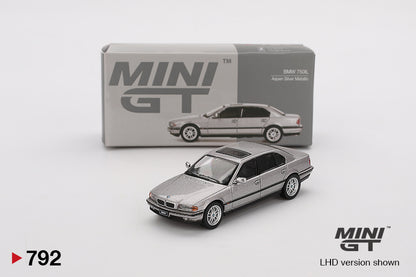 Mô hình xe Mini GT 1:64 BMW 750IL Aspen Silver Metallic - MGT00792