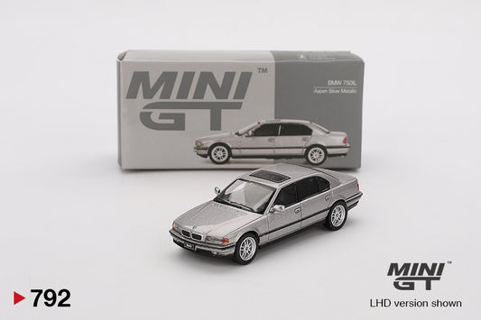 Mô hình xe Mini GT 1:64 BMW 750IL Aspen Silver Metallic - MGT00792
