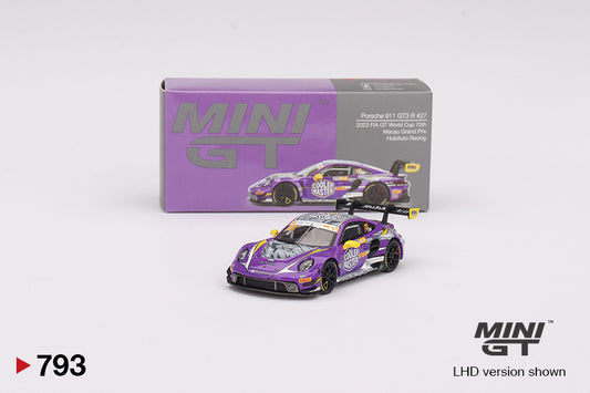 Mô hình xe Mini GT 1:64 Porsche 911 GT3 R #27 HubAuto Racing 2023 FIA GT World Cup 70th Macau Grand Prix - MGT00793