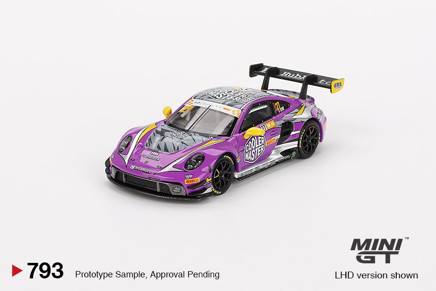 Mô hình xe Mini GT 1:64 Porsche 911 GT3 R #27 HubAuto Racing 2023 FIA GT World Cup 70th Macau Grand Prix - MGT00793