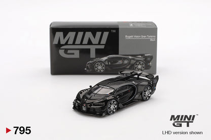 Mô hình xe Mini GT 1:64 Bugatti Vision Gran Turismo Black - MGT00795