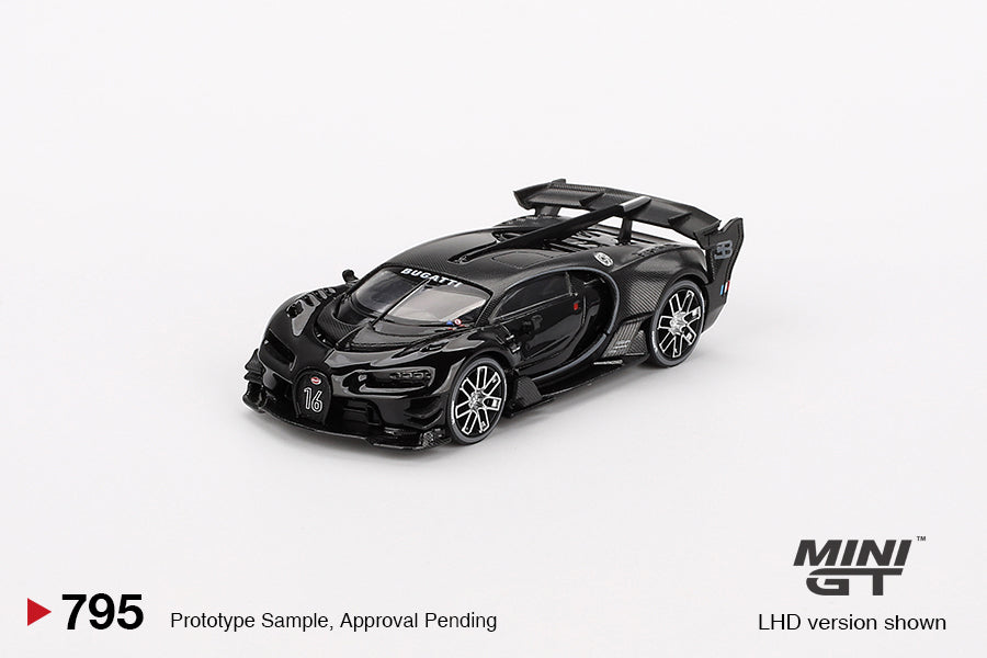 Mô hình xe Mini GT 1:64 Bugatti Vision Gran Turismo Black - MGT00795