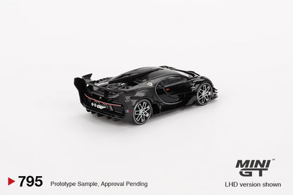 Mô hình xe Mini GT 1:64 Bugatti Vision Gran Turismo Black - MGT00795