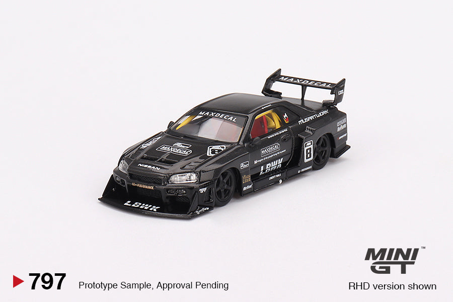 Mô hình xe Mini GT 1:64 Nissan LB-ER34 Super Silhouette SKYLINE Indonesia Modification Expo 2024 - MGT00797