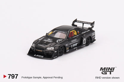 Mô hình xe Mini GT 1:64 Nissan LB-ER34 Super Silhouette SKYLINE Indonesia Modification Expo 2024 - MGT00797