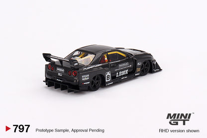 Mô hình xe Mini GT 1:64 Nissan LB-ER34 Super Silhouette SKYLINE Indonesia Modification Expo 2024 - MGT00797