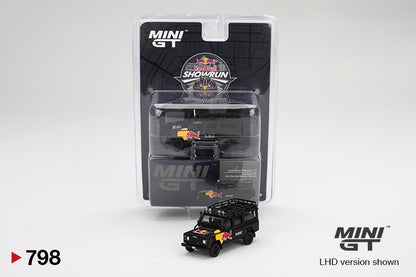 Mô hình xe Mini GT 1:64 Land Rover Defender 110 Red Bull LUKA 2024 Red Bull Showrun Taichung - MGT00798