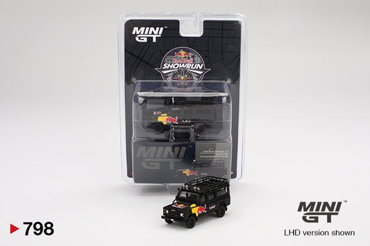 Mô hình xe Mini GT 1:64 Land Rover Defender 110 Red Bull LUKA 2024 Red Bull Showrun Taichung - MGT00798