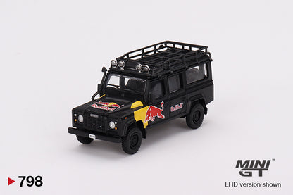 Mô hình xe Mini GT 1:64 Land Rover Defender 110 Red Bull LUKA 2024 Red Bull Showrun Taichung - MGT00798