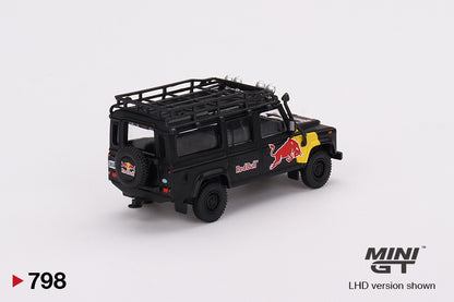 Mô hình xe Mini GT 1:64 Land Rover Defender 110 Red Bull LUKA 2024 Red Bull Showrun Taichung - MGT00798