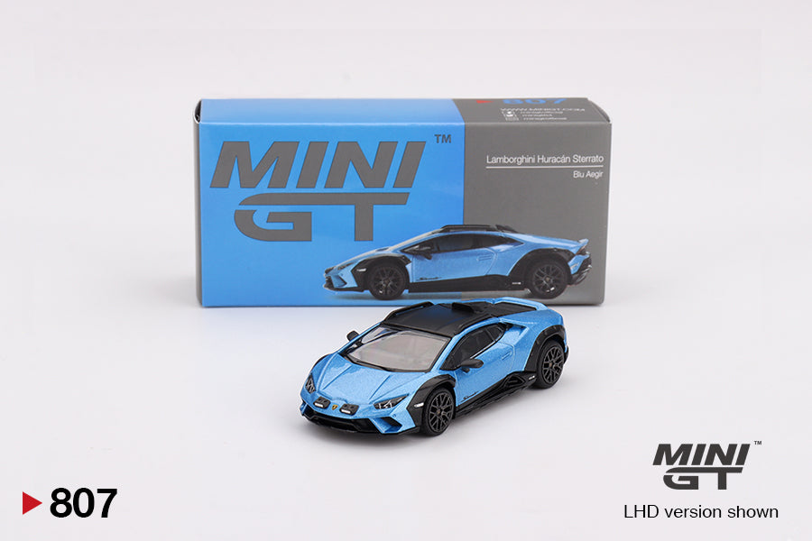 Mô hình xe Mini GT 1:64 Lamborghini Huracán Sterrato Blu Aegir - MGT00807
