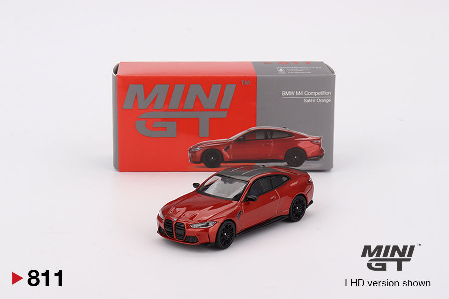 Mô hình xe Mini GT 1:64 BMW M4 Competition (G82) Sakhir Orange - MGT00811