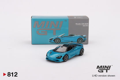 Mô hình xe Mini GT 1:64 McLaren 750S Spider Belize Blue - MGT00812