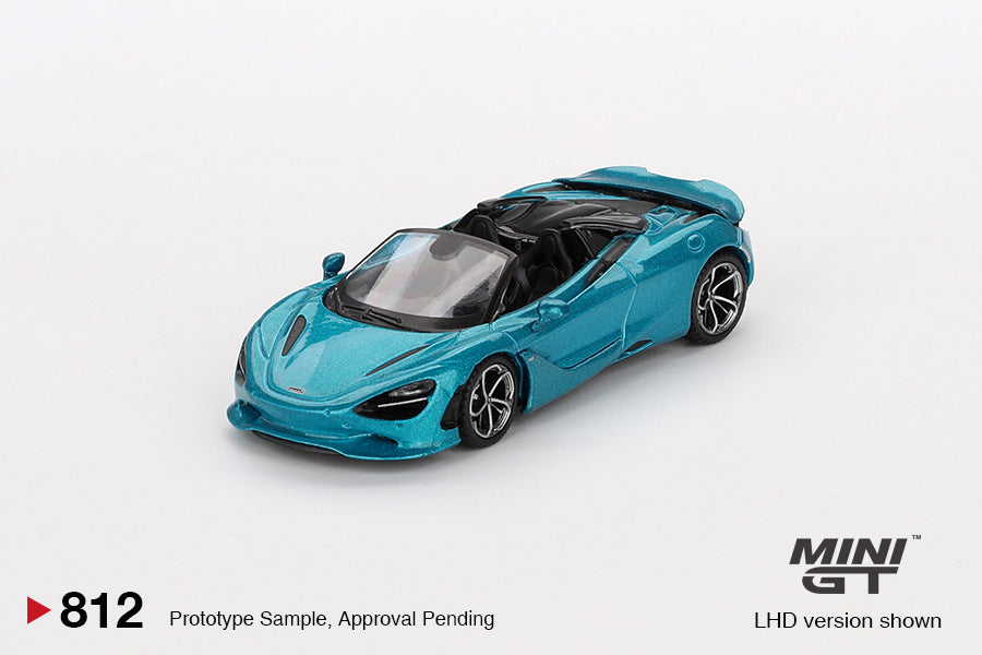 Mô hình xe Mini GT 1:64 McLaren 750S Spider Belize Blue - MGT00812