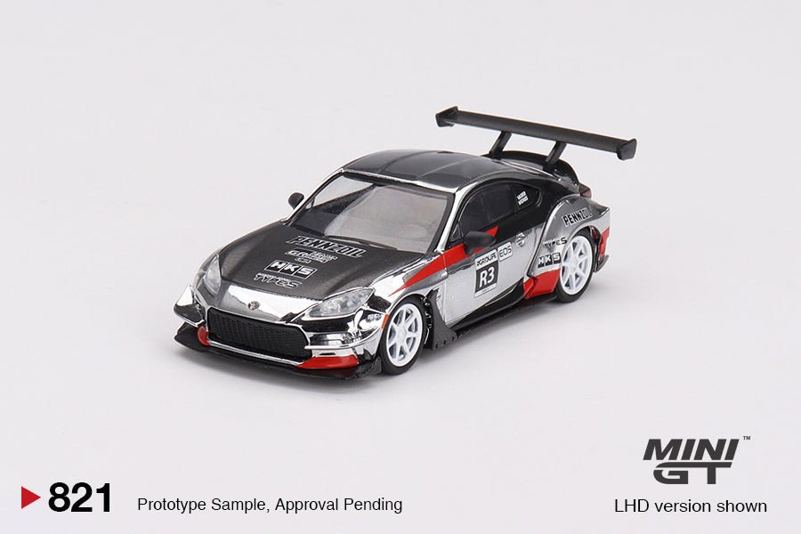 Mô hình xe Mini GT 1:64 Toyota GR86 Larry Chen’s HKS Turbocharged GR86 2024 LADC@Petersen Automotive Museum Exclusive - MGT00821