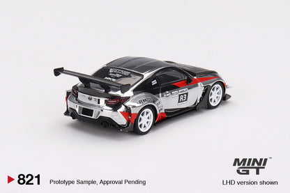 Mô hình xe Mini GT 1:64 Toyota GR86 Larry Chen’s HKS Turbocharged GR86 2024 LADC@Petersen Automotive Museum Exclusive - MGT00821