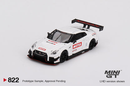 Mô hình xe Mini GT 1:64 Nissan GT-R NISMO GT3 White 2024 NISMO Festival Exclusive - MGT00822