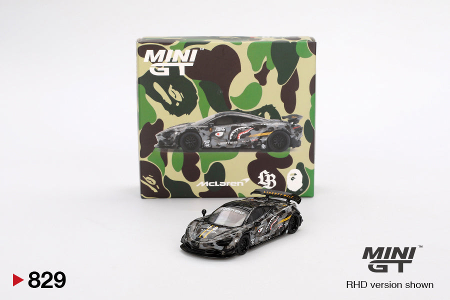 Mô hình xe Mini GT 1:64 McLaren 720S LB★Works LBWK*A BATHING APE CROSSOVER - MGT00829