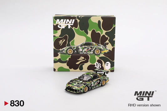 Mô hình xe Mini GT 1:64 MAZDA RX-7 LB-Super Silhouette LBWK*A BATHING APE CROSSOVER - MGT00830