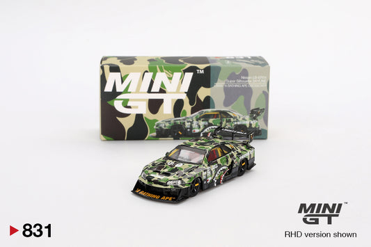 Mô hình xe Mini GT 1:64 Nissan LB-ER34 Super Silhouette SKYLINE LBWK *A BATHING APE CROSSOVER - MGT00831