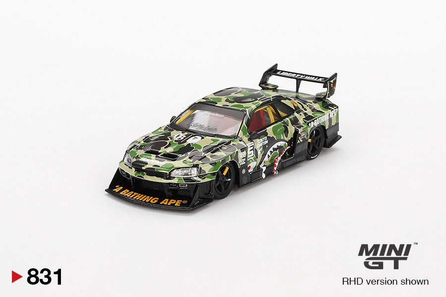Mô hình xe Mini GT 1:64 Nissan LB-ER34 Super Silhouette SKYLINE LBWK *A BATHING APE CROSSOVER - MGT00831
