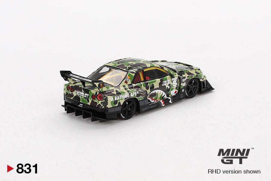 Mô hình xe Mini GT 1:64 Nissan LB-ER34 Super Silhouette SKYLINE LBWK *A BATHING APE CROSSOVER - MGT00831